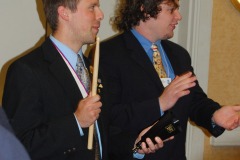 NC-Senior-Bryan-Jones-and-Member-Ted-OConnell-keep-the-beat-during-the-CAR-Song-at-SE-Regional-July-30-2009-Peachtree-City-GA